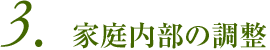 3.家庭内部の調整